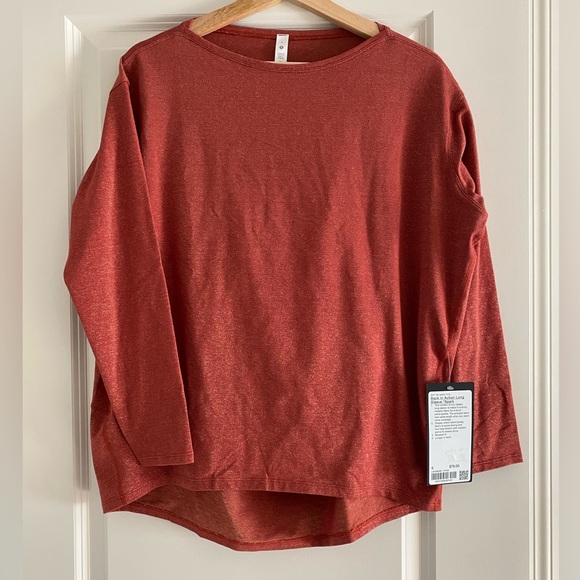 lululemon athletica Tops - NWT Lululemon Back In Action Long Sleeve Spark CYNN Size 6 New